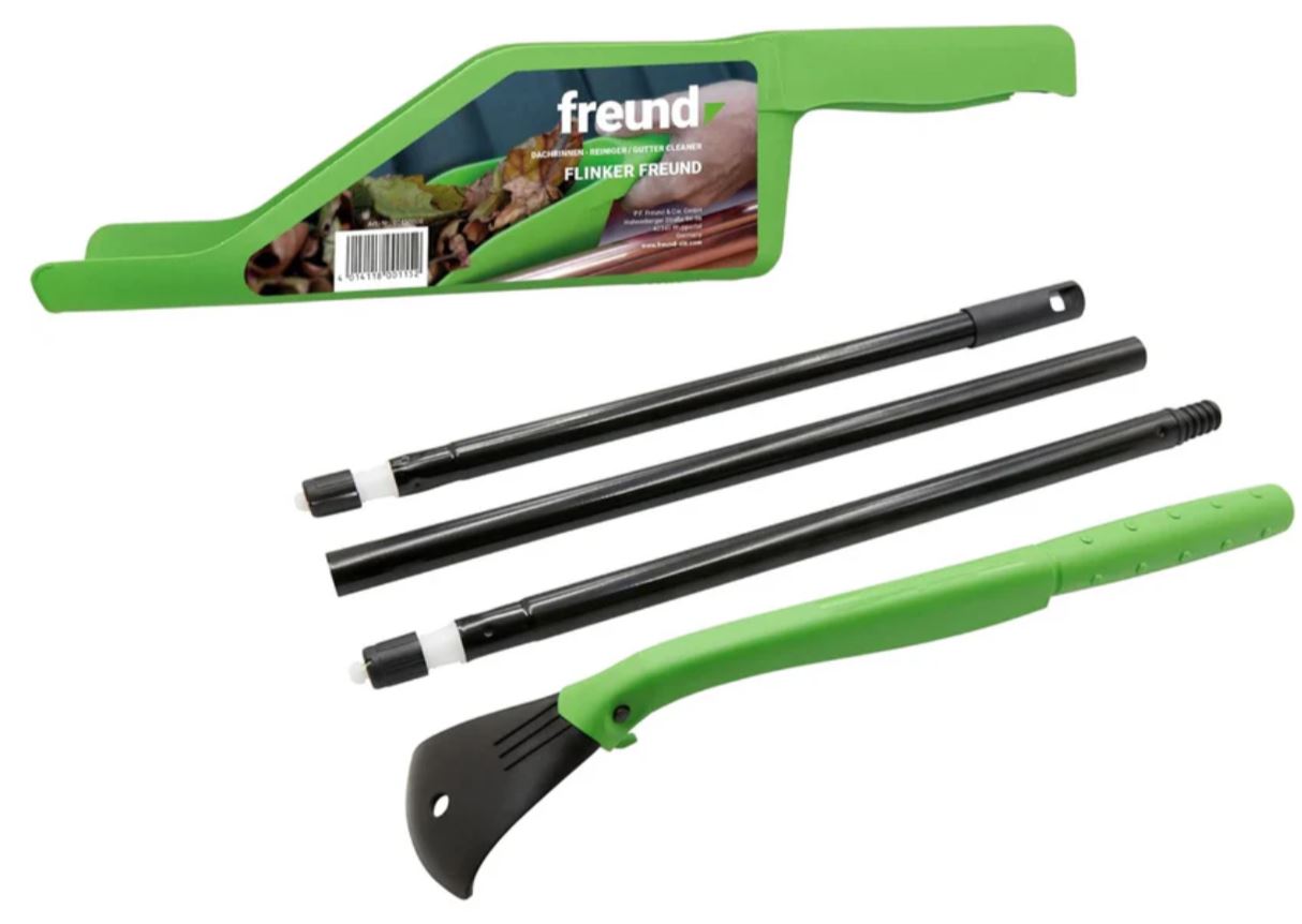 Ensemble de gouttière et de nettoyage de tuyaux Freund 00452000
