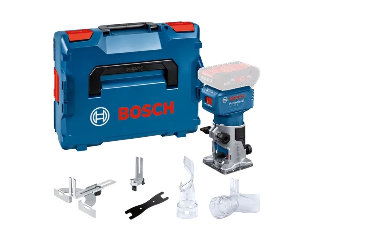 Routeur sans fil Bosch GLF 18V-8 Professional; 18 V (sans batterie ni chargeur) + L-BOXX 136