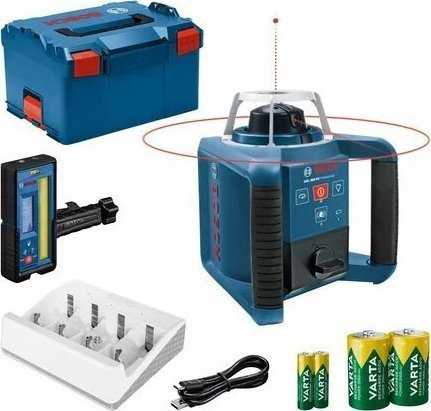 Niveau laser rotatif Bosch GRL 300 HV Professional + LR 45; avec étui