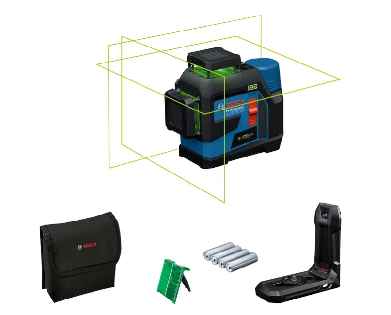 Niveau laser de ligne transversale Bosch GLL 12V-100-33 CG Professional