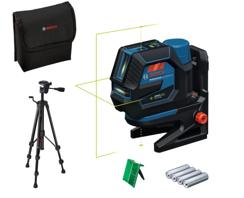 Niveau laser de ligne transversale Bosch GCL 12V-50-22 CG Professional; avec accessoires