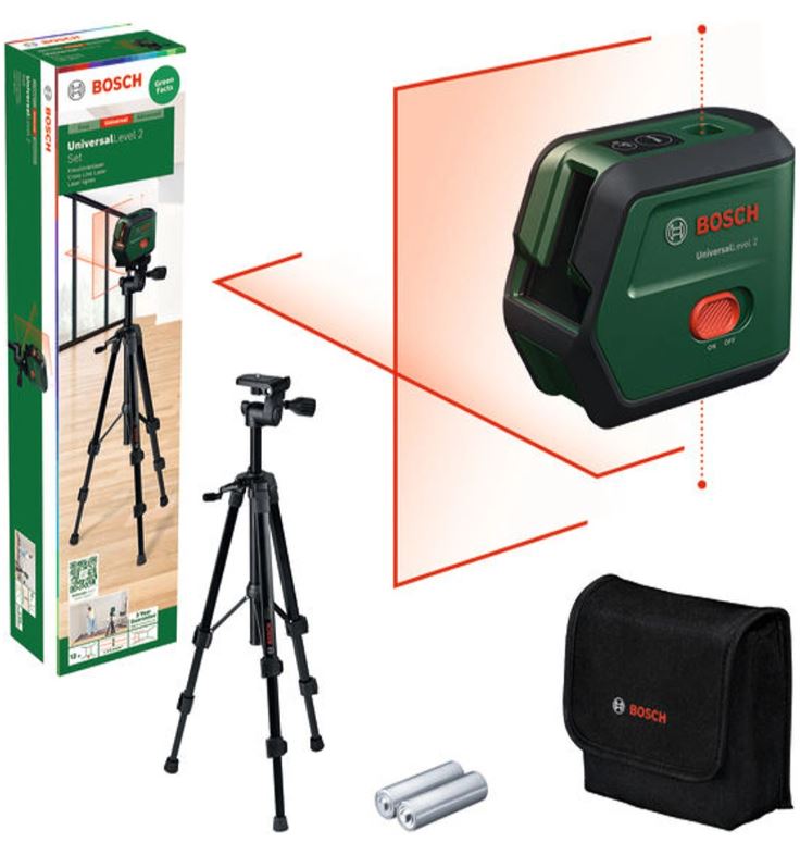 Niveau laser de ligne transversale Bosch UniversalLevel 2; avec accessoires