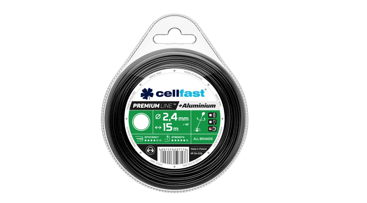 Fil de coupe Cellfast 35-033; 2,4 mm; 15 m