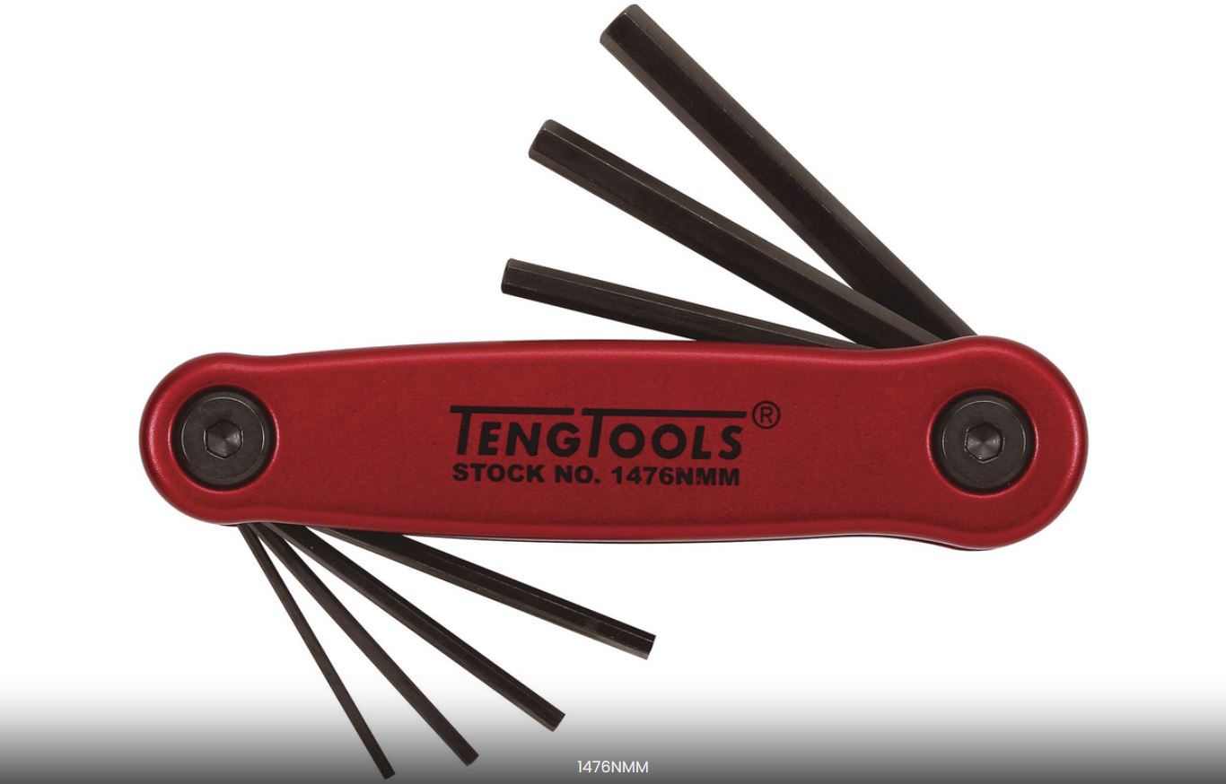 Clé hexagonale Teng Tools 151470101; 1,5-6 mm; 7 unités
