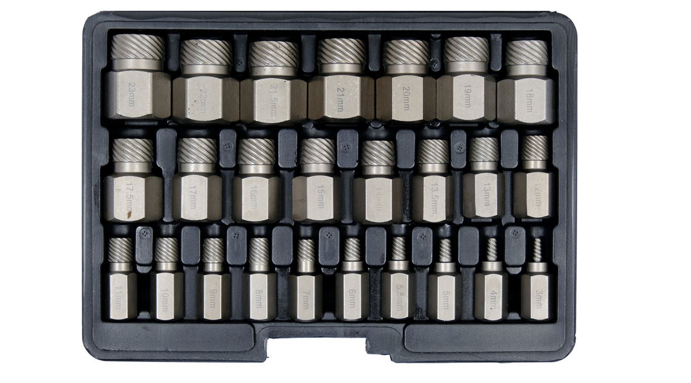 Extracteurs de vis Yato YT-06034; 3-23 mm; 25 unités