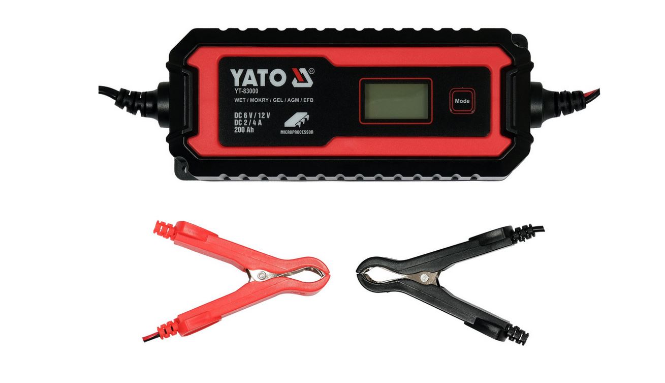 Chargeur de batterie de voiture Yato YT-83000; 6 V/12 V; 5-200 Ah