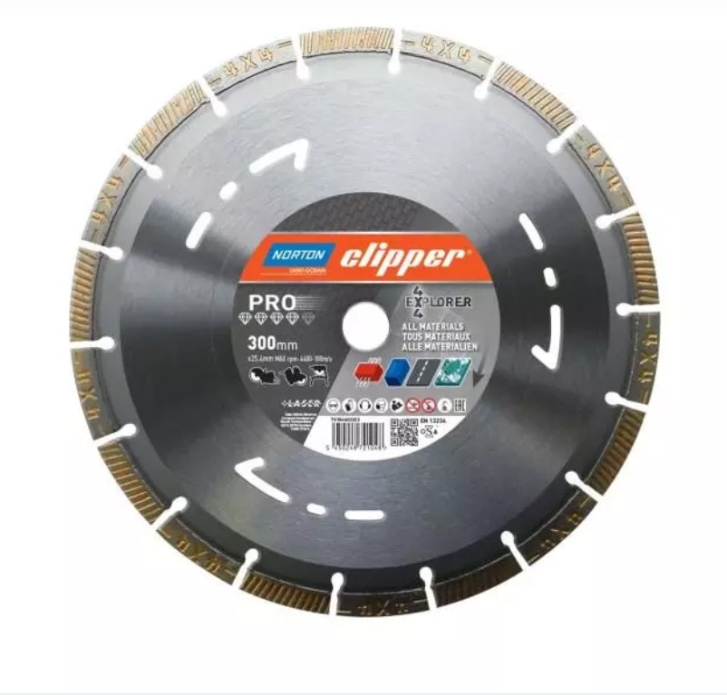 Disque à tronçonner diamanté Norton 70184602022; 300x20 mm