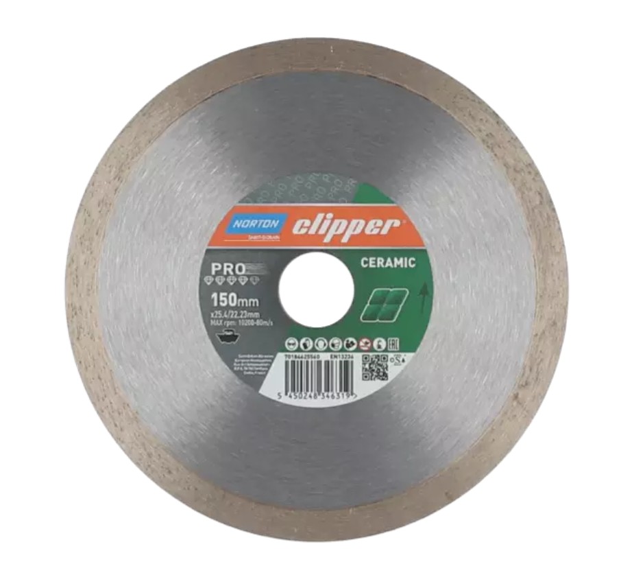 Disque à tronçonner diamanté Norton 70184625097; 250x25,4 mm