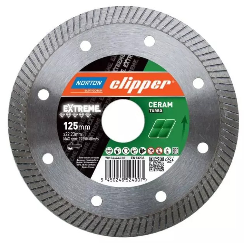 Disque à tronçonner diamanté Norton 70184644760; 125x22,23 mm