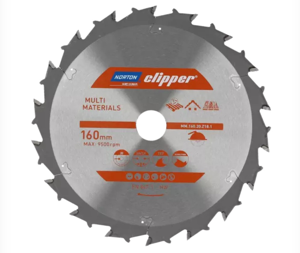 Scie circulaire Norton 70184608129; 190x30 mm; Z20