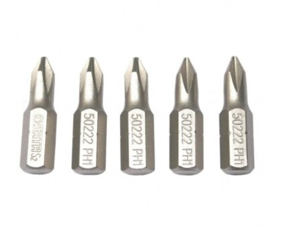Peu de tournevis Sata S59222; 1/4''; PH1; 5 unités