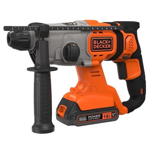 Marteau perforateur Black & Decker BCD900D1S-QW; 1,2 J; SDS-plus; 18 V; 1x2,0 Ah accu. + Chargeur