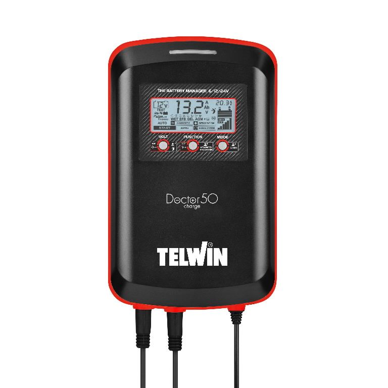Chargeur Telwin Doctor Charge 50; 6/12/24 V
