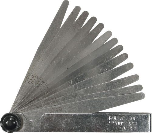 Jauge d'épaisseur de précision Condor Werkzeug C0171; 0,05-1,00 mm; 13 unités