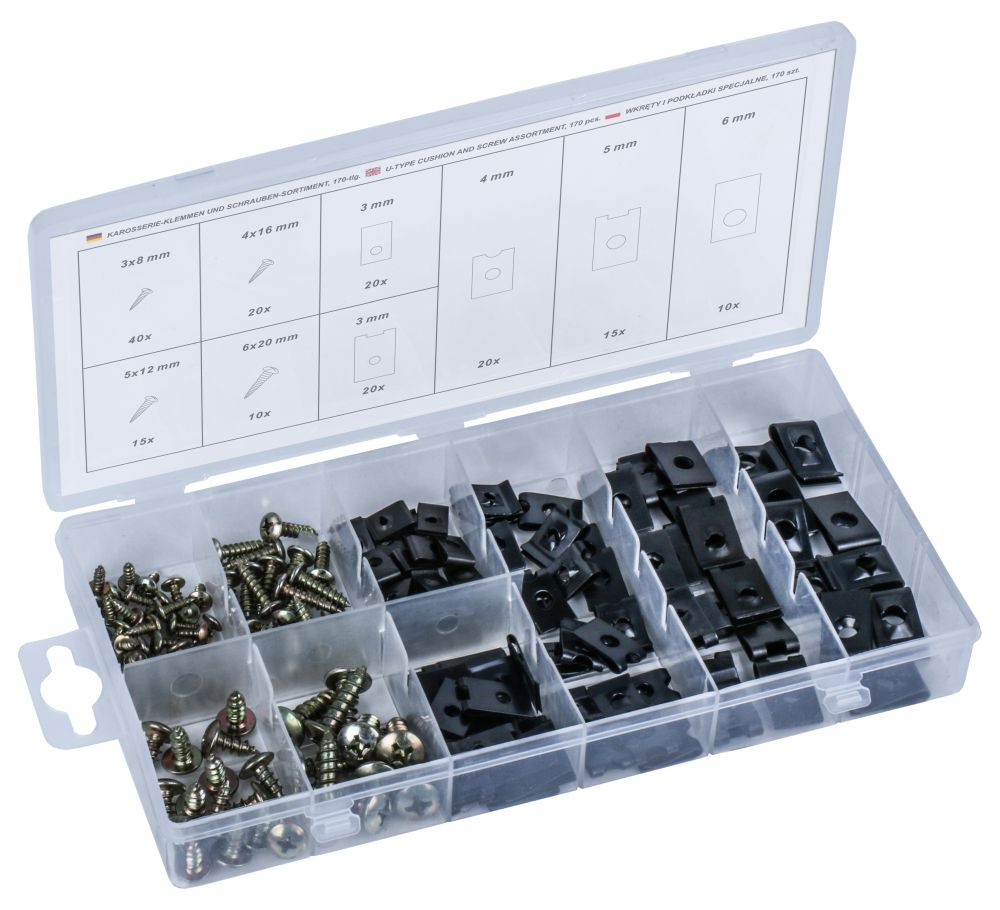 Jeu de vis Condor Werkzeug C9190; 170 unités