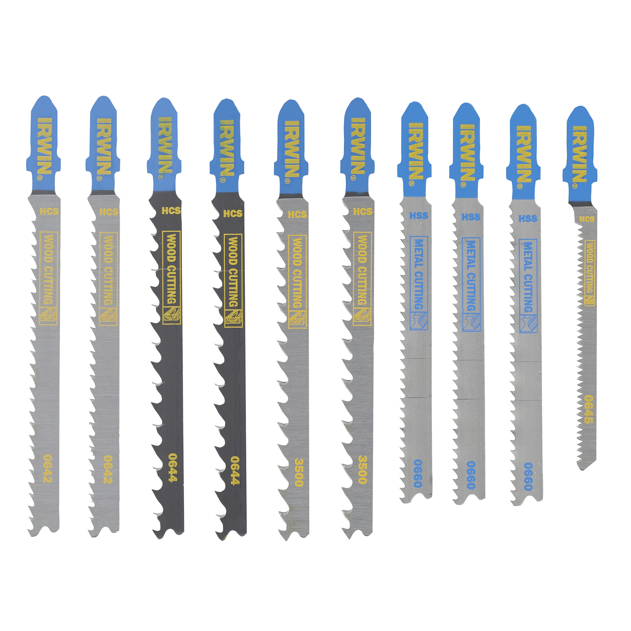 Lames pour scie sauteuse Irwin IW1014505; 10 unités