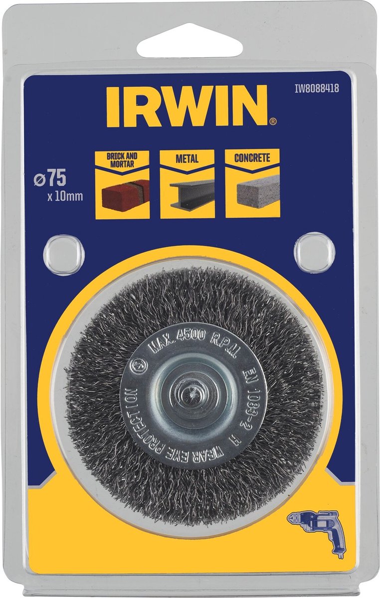 Brosse conique Irwin IW8088418; 75x10 mm