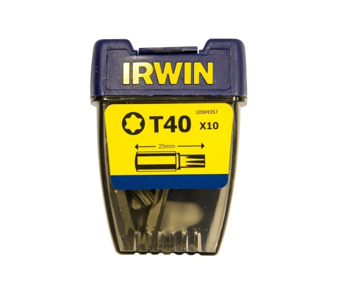 Peu de tournevis Irwin 10504357; T40; 25 mm; 10 unités