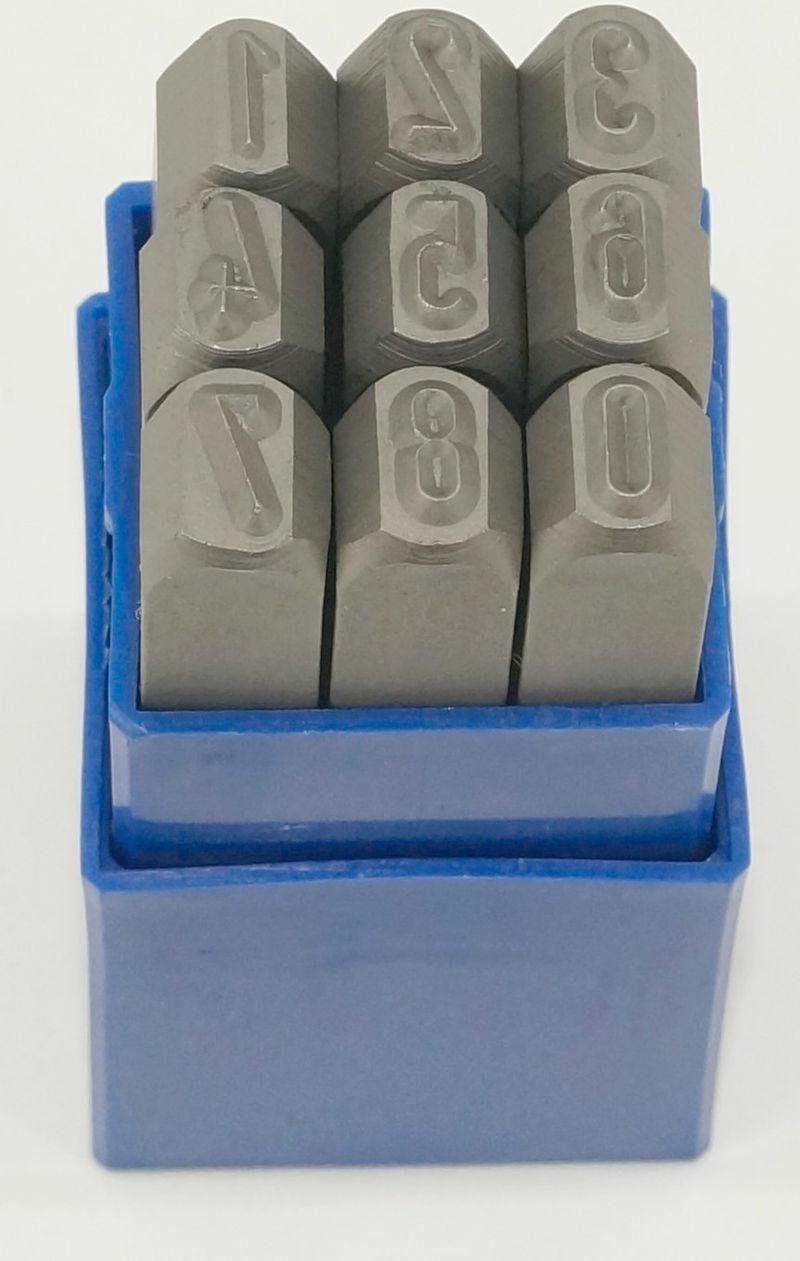 Ensemble de poinçons de chiffres Beta 100010K0; 1 mm; 9 unités