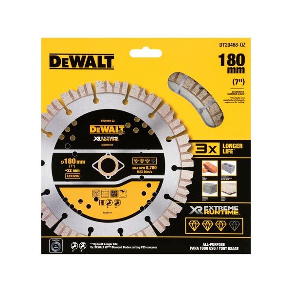 Disque à tronçonner diamanté DeWalt DT20468-QZ; 180x22,23 mm