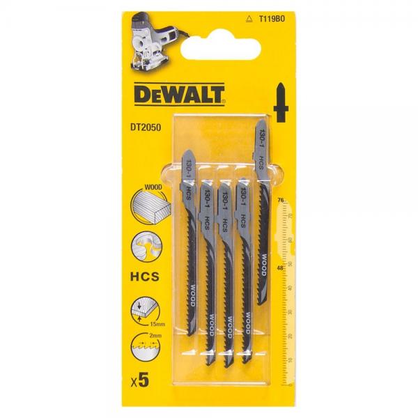 Lames pour scie sauteuse DeWalt DT2050-QZ; 76 mm; 5 unités