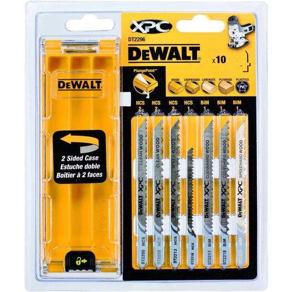 Lames pour scie sauteuse DeWalt DT2296-QZ; 10 unités