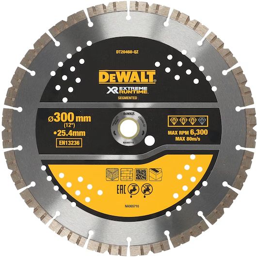 Disque à tronçonner diamanté DeWalt DT20460-QZ; 300x25,4 mm