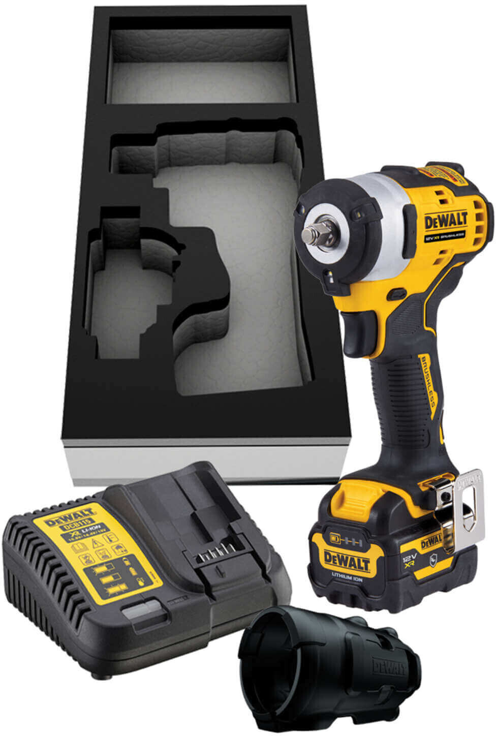 Clé à chocs DeWalt DCF903P1G-QW; 12 V; 3/8''; 1x5,0 Ah accu.