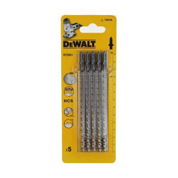 Lames pour scie sauteuse DeWalt DT2051-QZ; 132 mm; 5 unités