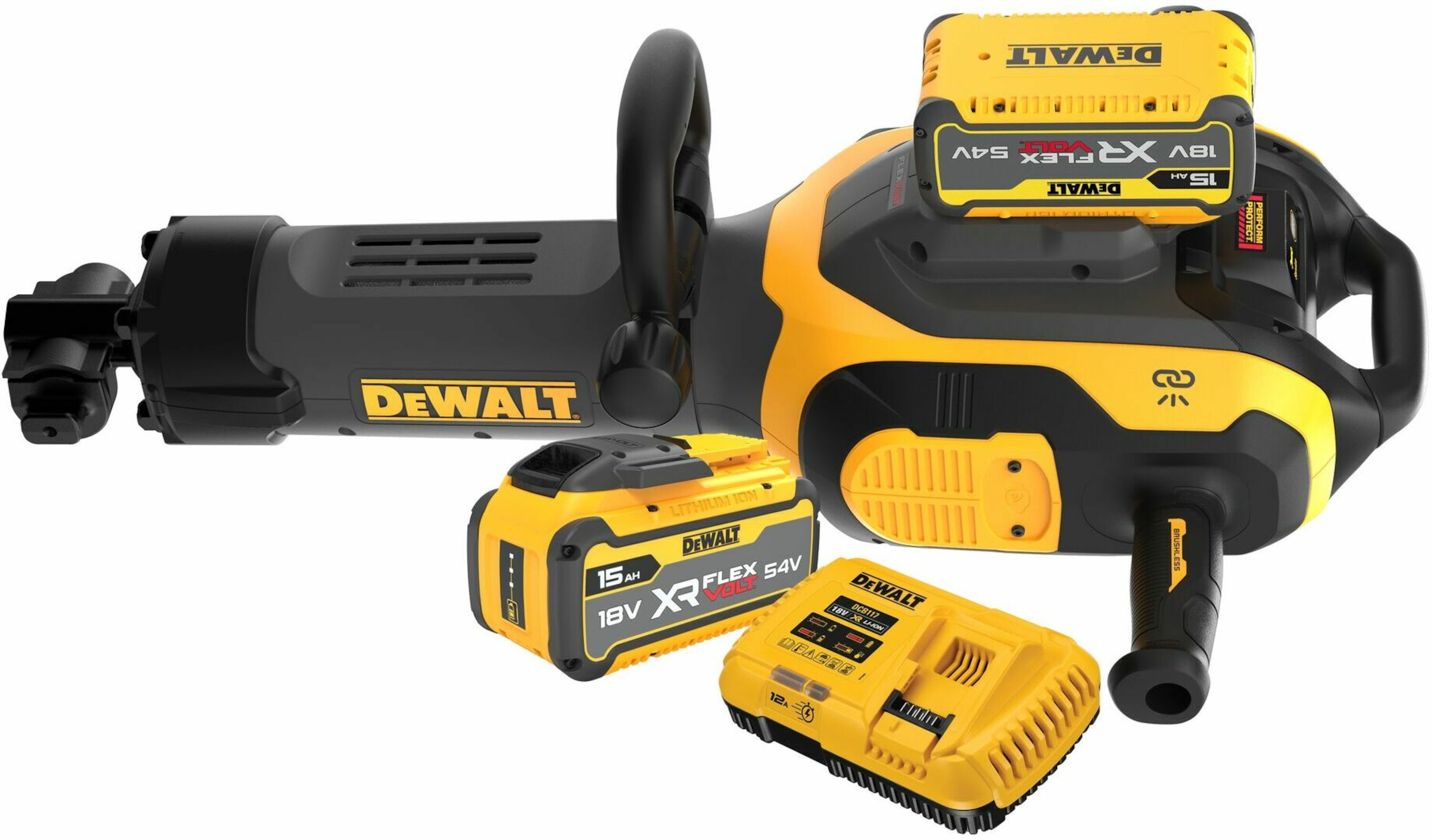 Marteau de démolition DeWalt DCH966Z2-QW; 54 V; 41 J; 1x15,0 Ah accu.