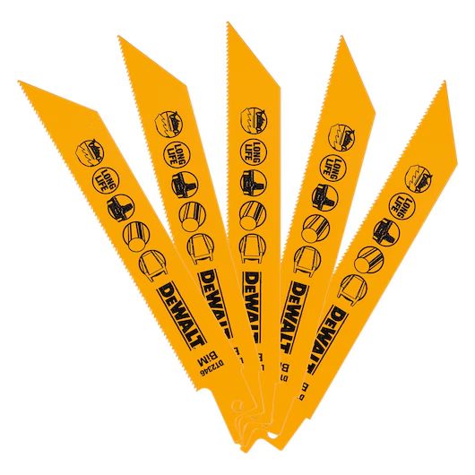 Lames scie sabre DeWalt DT2346-QZ; 152 mm; 5 unités