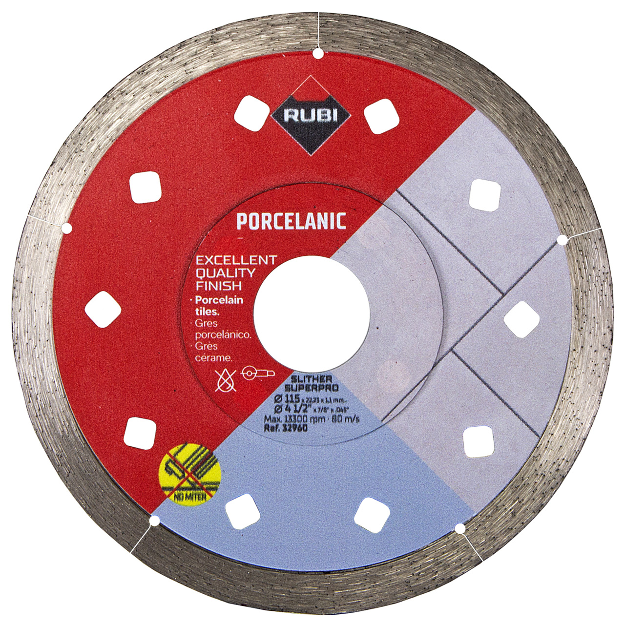 Disque à tronçonner diamanté Rubi SLITHER 115 SUPERPRO; 115 mm