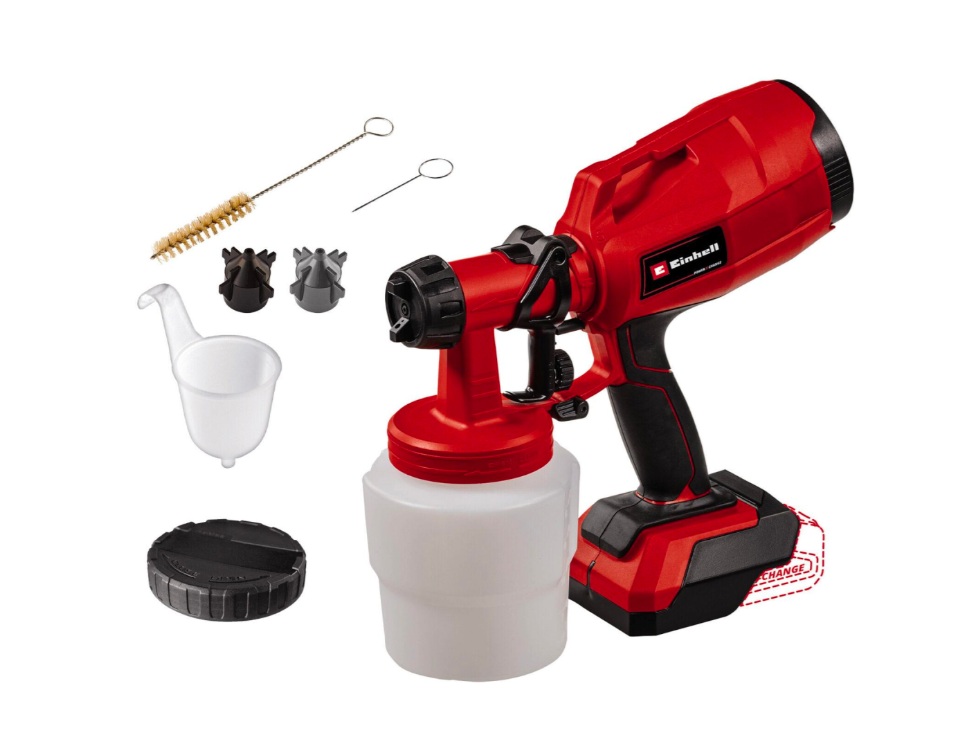 Pistolet à peinture Einhell TC-SY 18/60 Li-Solo; 18 V; 0,8 l (sans batterie et chargeur)