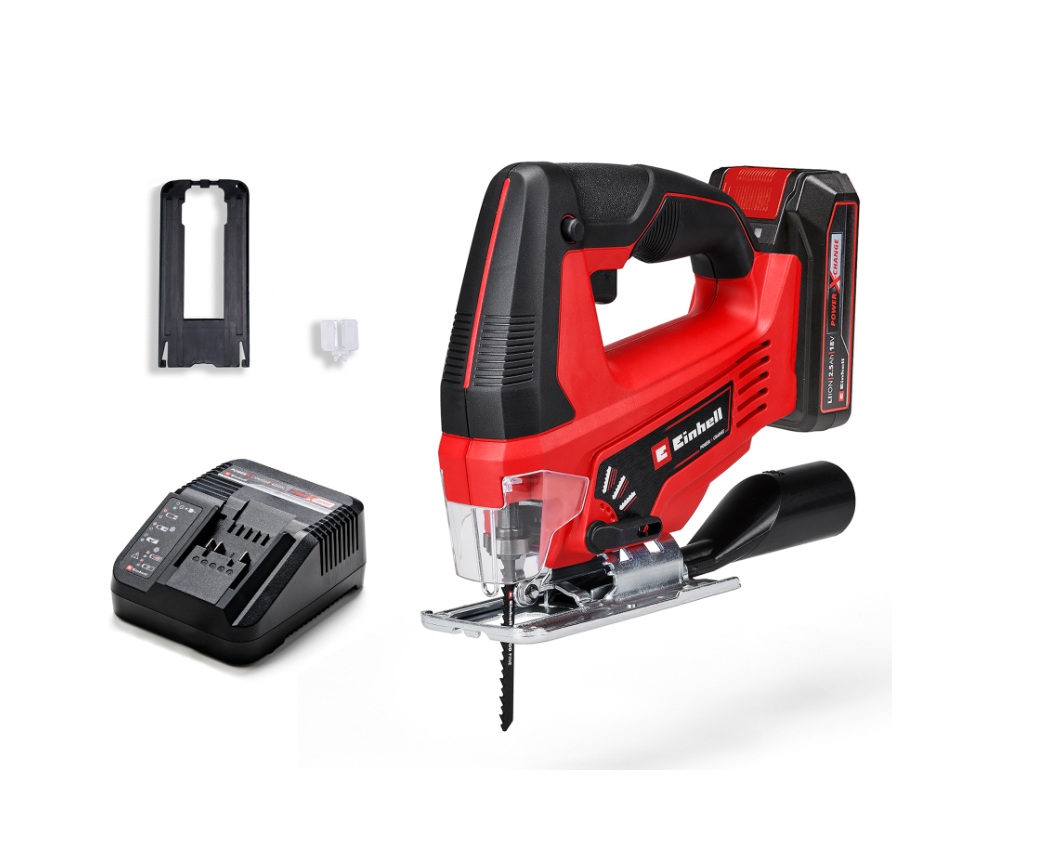 Scie sauteuse Einhell TC-JS 18/70 Li; 18 V; 1x2,5 Ah accu.