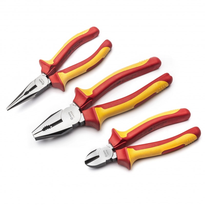 Set de pinces pour électricien Sata ST09261SJ; 3 unités