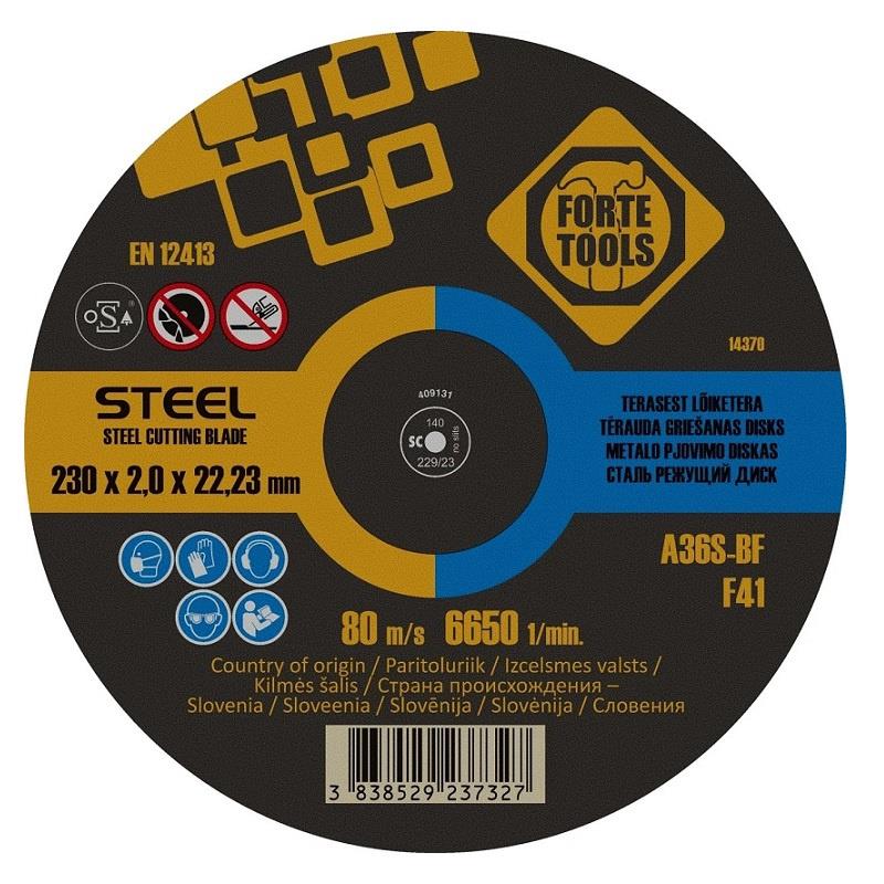 Disque abrasif Forte tools 406431; 230x2x22 mm
