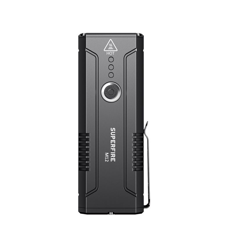 Lampe de poche SUPERFIRE-M12; LED; 8000 lm; 4x2,0 Ah accu.