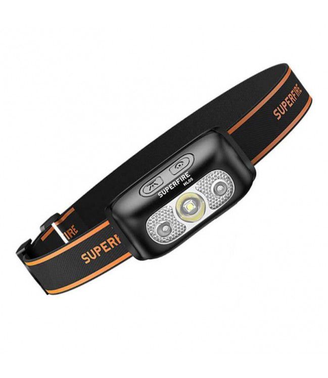 Lampe frontale SUPERFIRE-HL05-E; LED; 120 lm