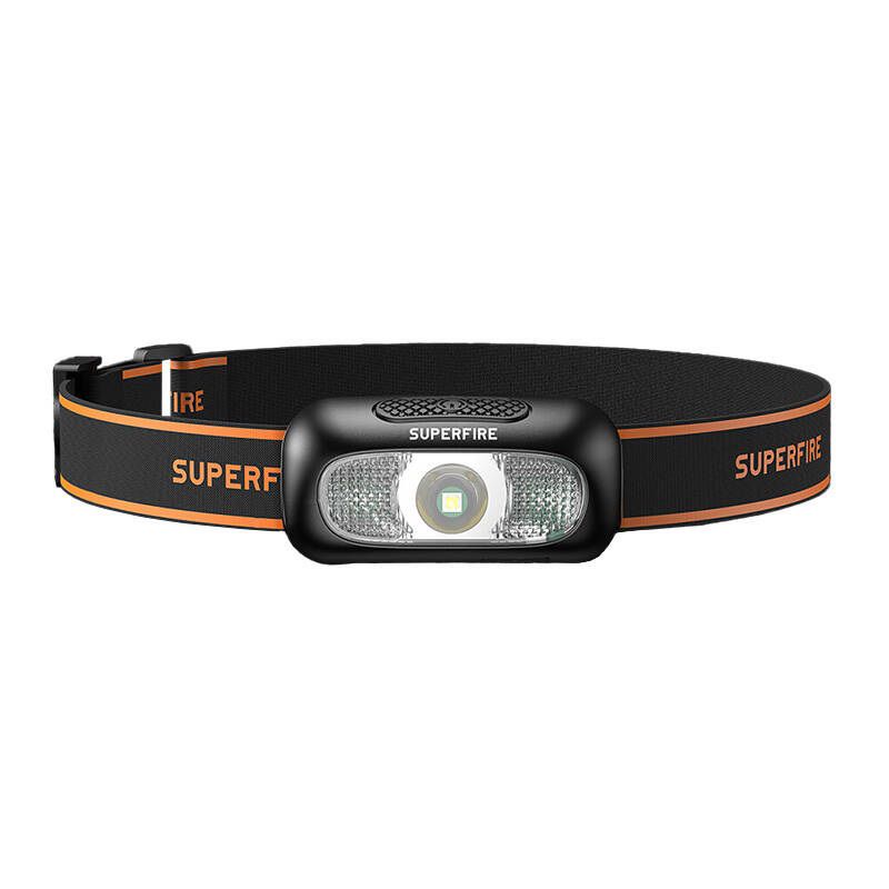 Lampe frontale SUPERFIRE-HL05-D; LED; 110 lm; 1x0,5 Ah accu.