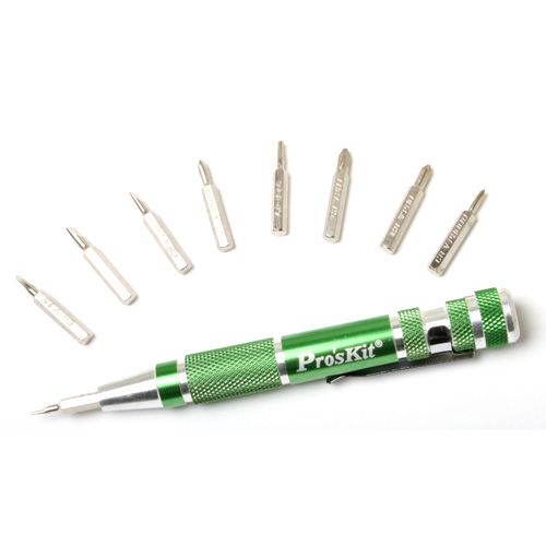 Jeu d'accessoires de tournevis Proskit SD-9814; 9 unités
