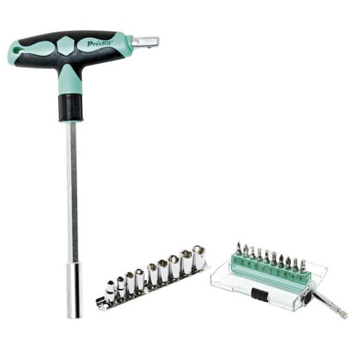 Jeu d'accessoires de tournevis Proskit SD-9701M; 21 unités