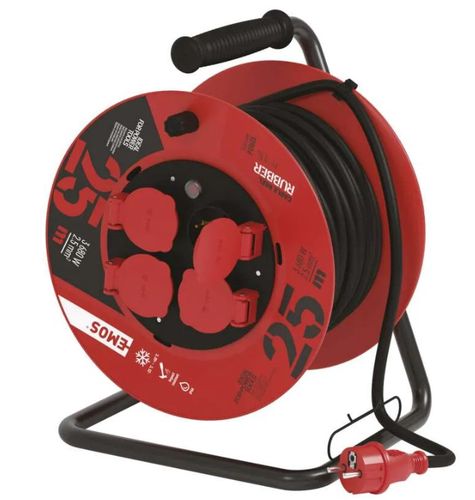 Rallonge avec bobine Emos P19625; 25 m;&nbsp;3x2,5 mm²
