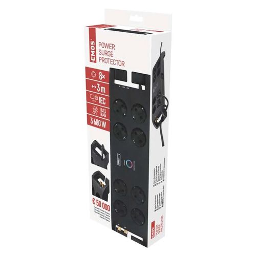 Rallonge électrique Emos P54252; 3 m;&nbsp;3x1,5 mm²