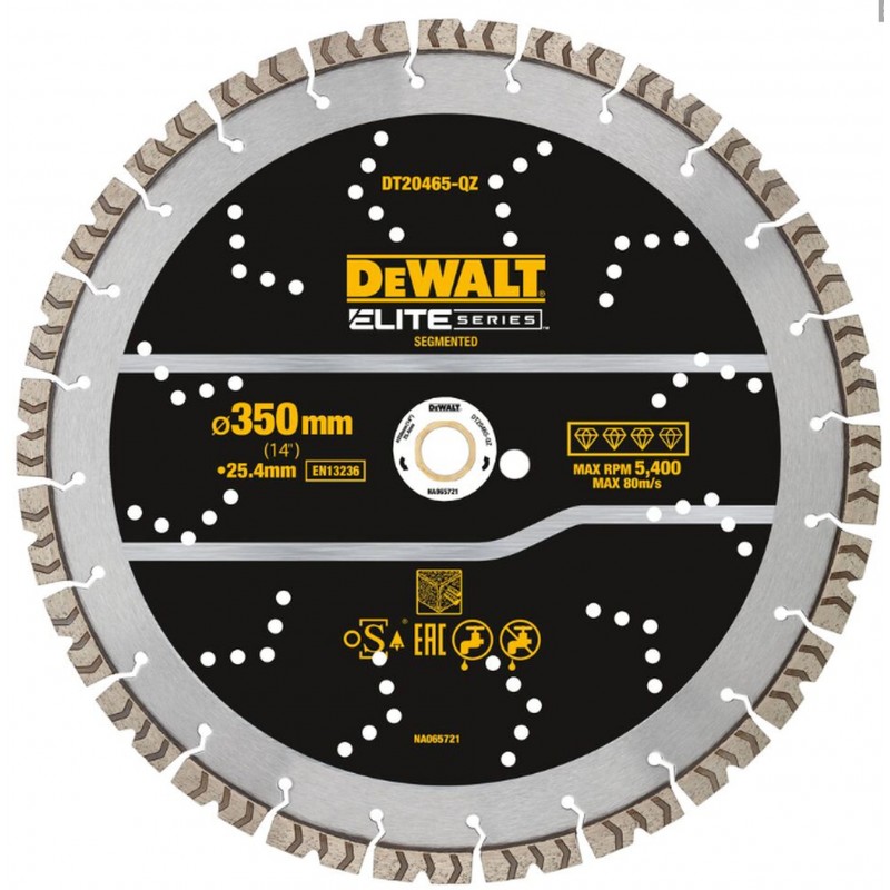 Disque à tronçonner diamanté DeWalt DT20465-QZ; 350x25,4 mm