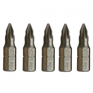 Peu de tournevis Sata SC59262; 1/4''; PZ2; 25 mm; 5 unités