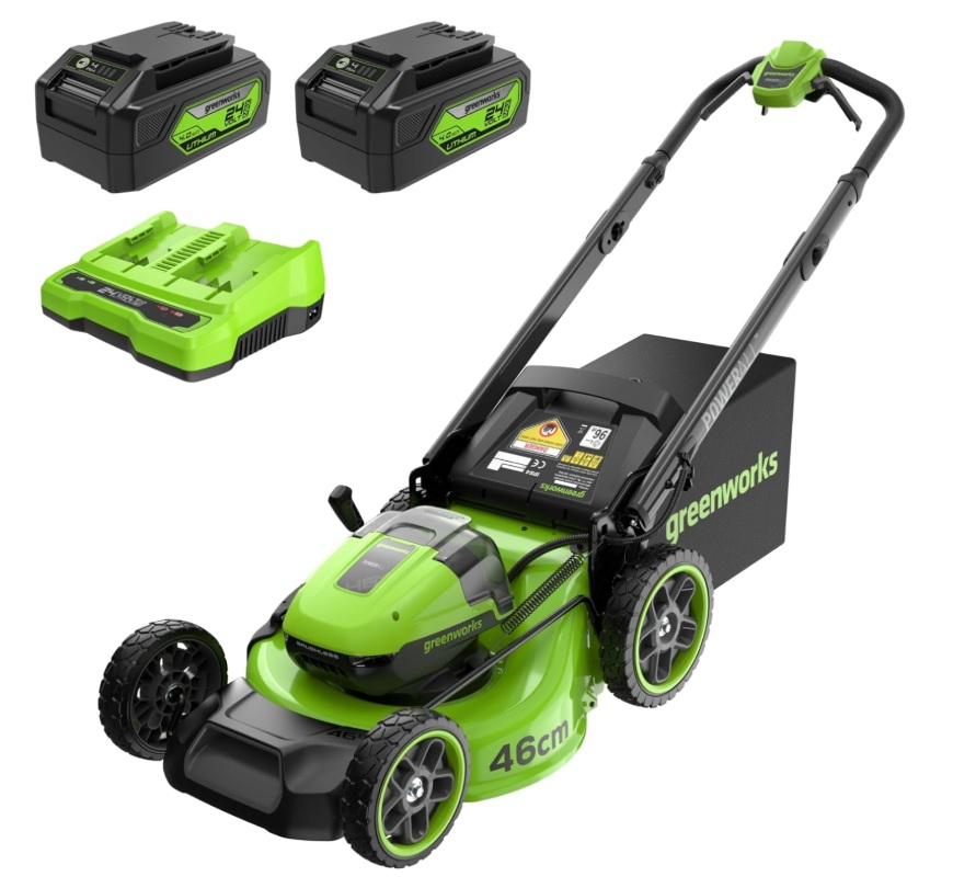 Tondeuse à gazon automotrice sans fil Greenworks MO48L424-01;2x24 V; 2x4,0 Ah accu.