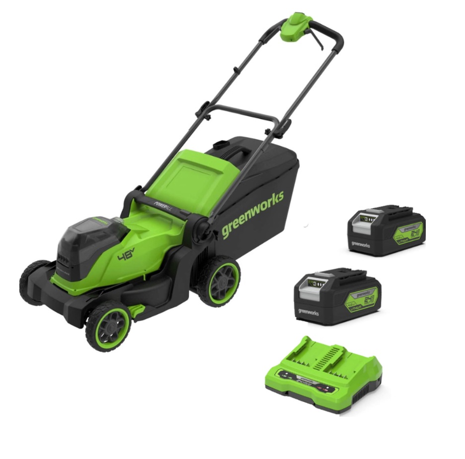 Faucheuse sans fil Greenworks MO48L422-01; 2x24 V; 2x4,0 Ah accu.