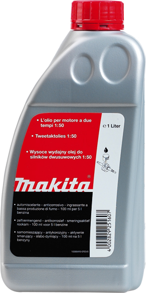 Mélange d'huile pour mélange de carburant pour moteurs à deux temps Makita; 1 l