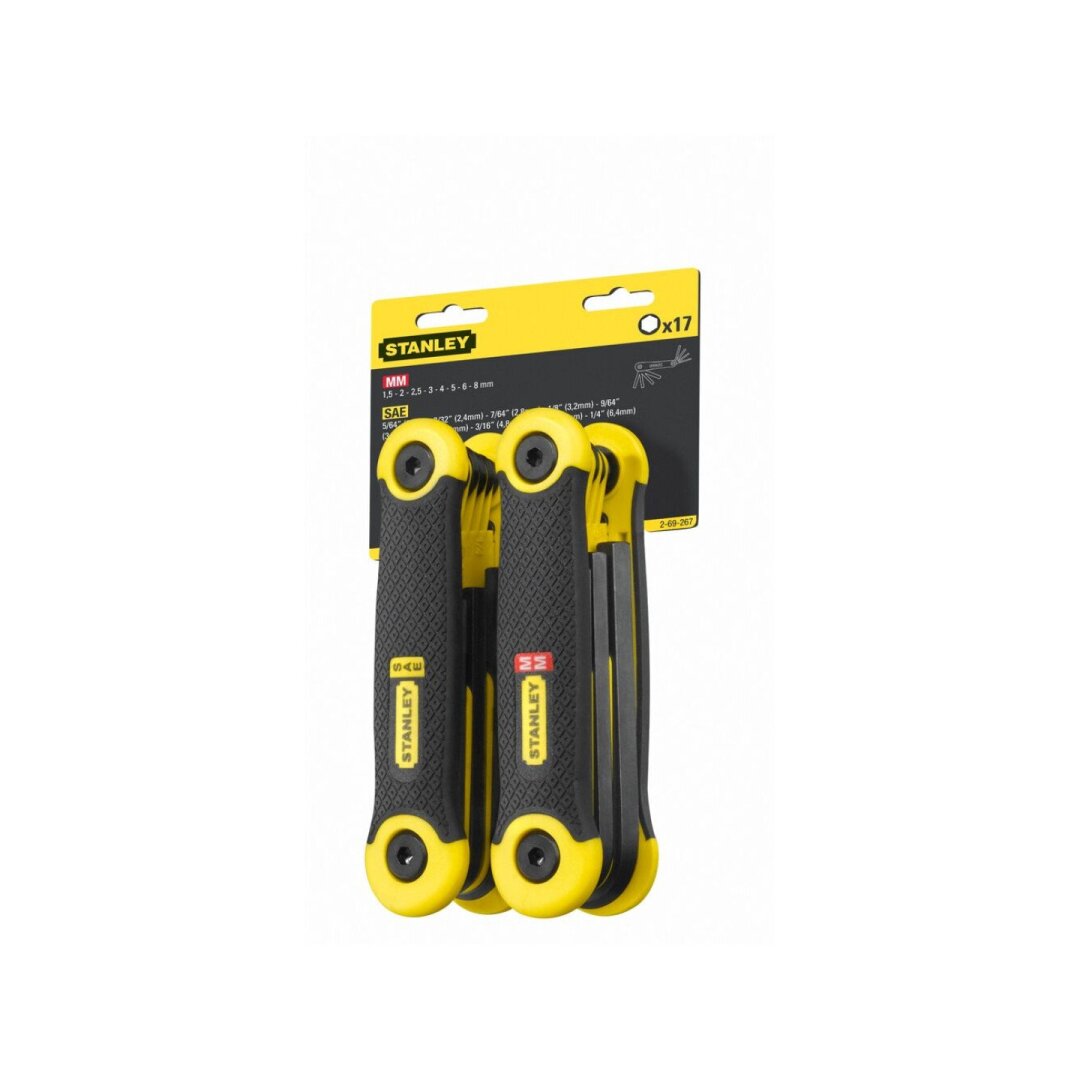 Clé hexagonale Stanley 2-69-267; 17 unités
