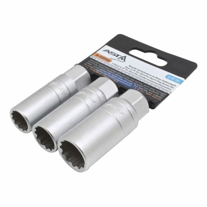 Jeu de clés à douille ASTA A-3SP38; 3/8''; 14-18 mm; 3 unités